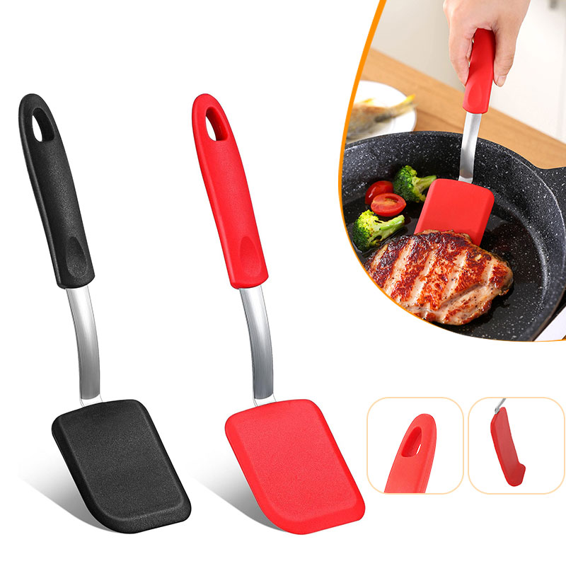 Okonomiyaki Spatula - Silikon Çerez Spatula Turner Yapışmaz Mini
