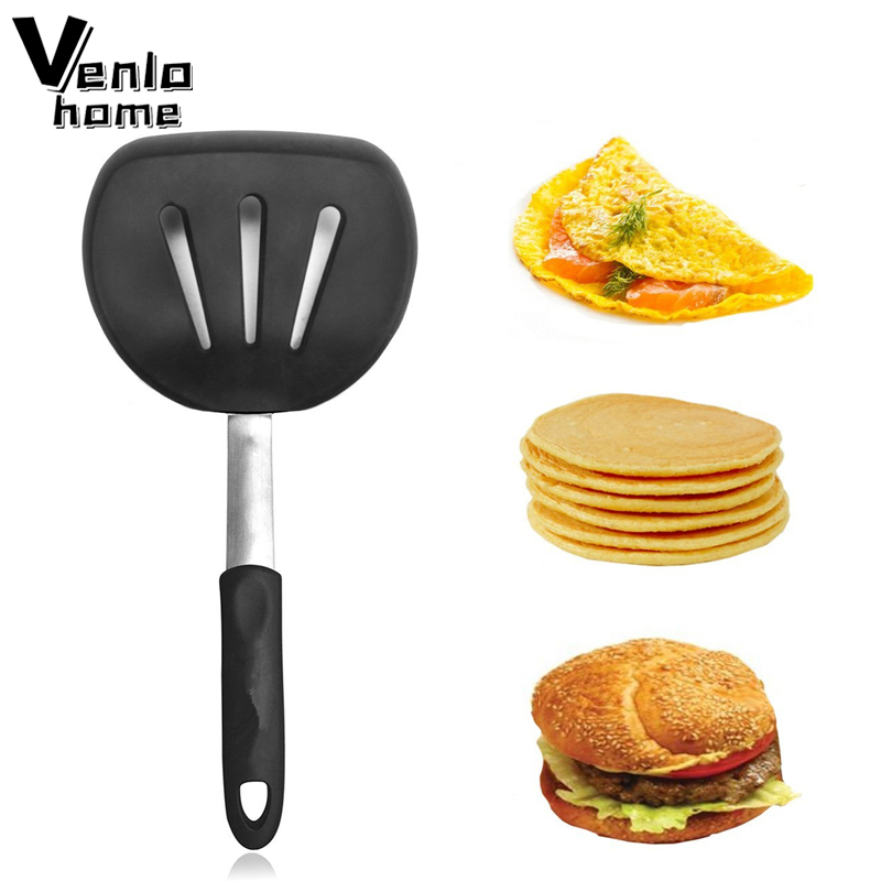 Okonomiyaki Spatula - Esnek Silikon Spatula Turner Geniş Yapışmaz