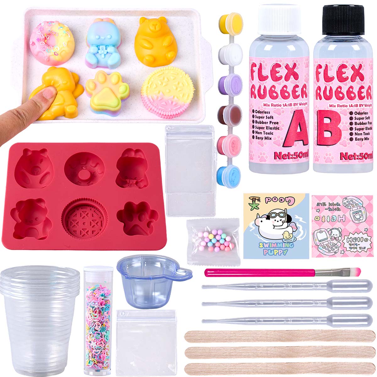 Taba Squishy Yapım Seti Esnek  - Donut Mold Silicone incelemesi ve fiyatı